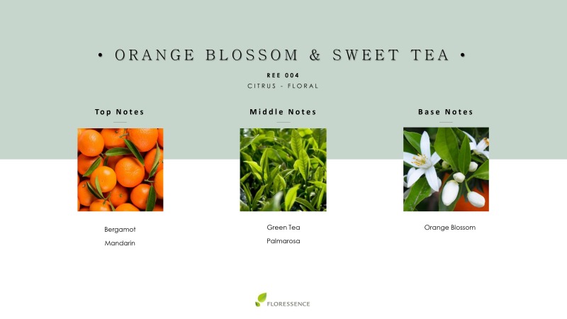 Reed Diffuser Orange Blossom ก้านธูปหอม,น้ำมันหอมระเหย,น้ำหอมปรับอากาศ